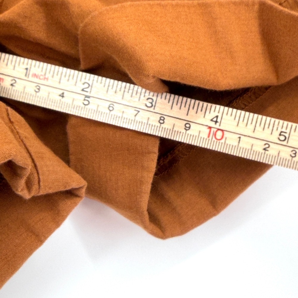 Anthropologie Megan Cargo Utility Shorts Brown High Rise Linen Blend Pockets 29 - Picture 13 of 14